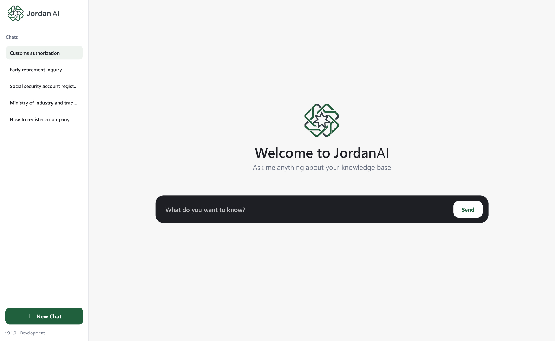 JordanAI desktop interface